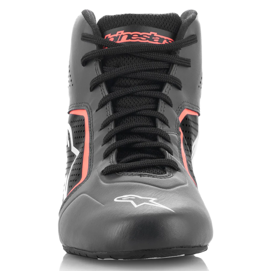 ALPINESTARS TECH-1 K START V2 SHOES - Black/White/Red Fluo - Image 4