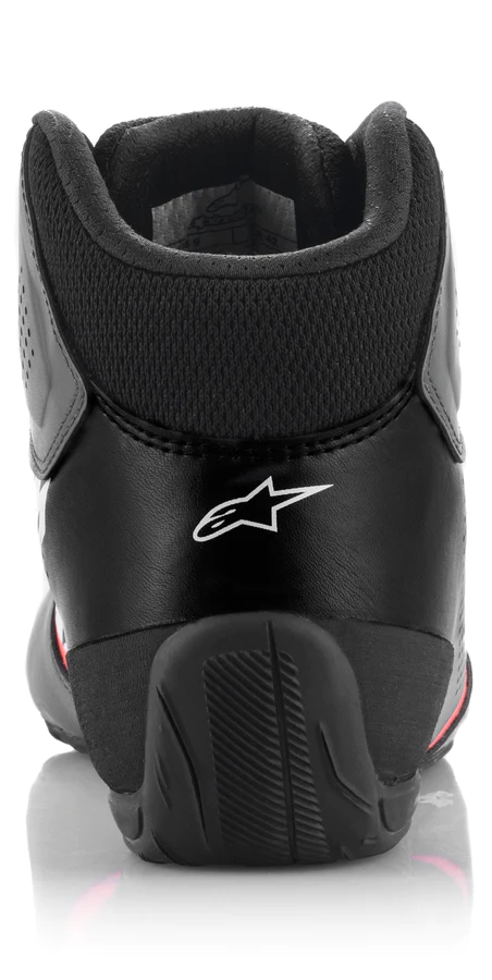 ALPINESTARS TECH-1 K START V2 SHOES - Black/White/Red Fluo - Image 5