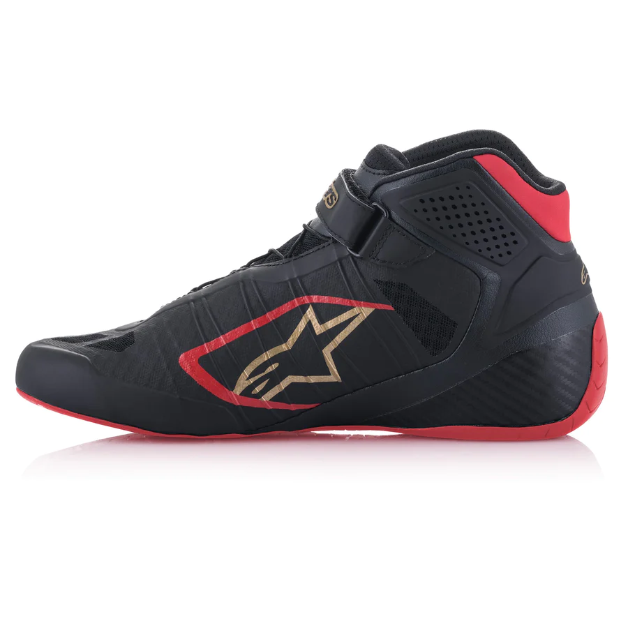 ALPINESTARS TECH-1 KZ SHOES - Black/Red/Gold - Image 3