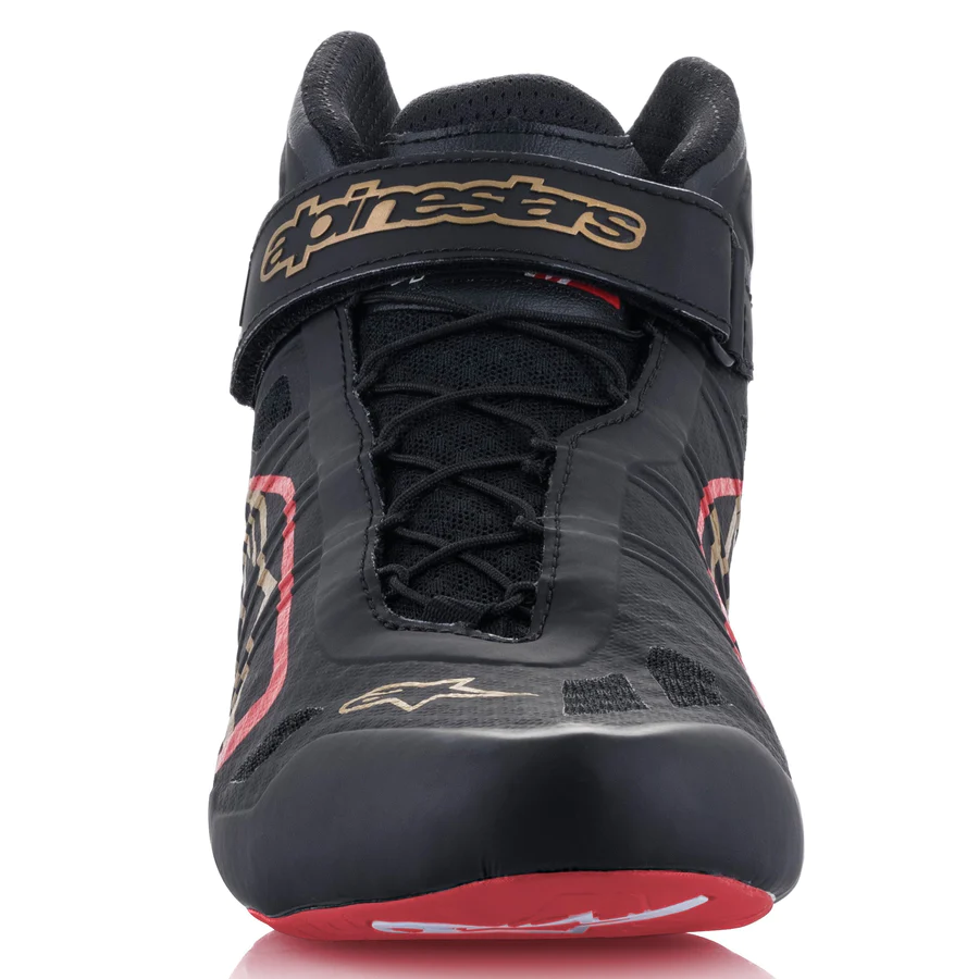 ALPINESTARS TECH-1 KZ SHOES - Black/Red/Gold - Image 4