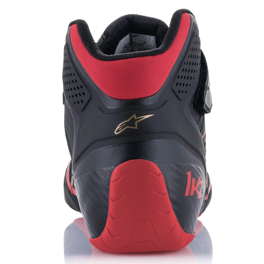 ALPINESTARS TECH-1 KZ SHOES - Black/Red/Gold - Image 5