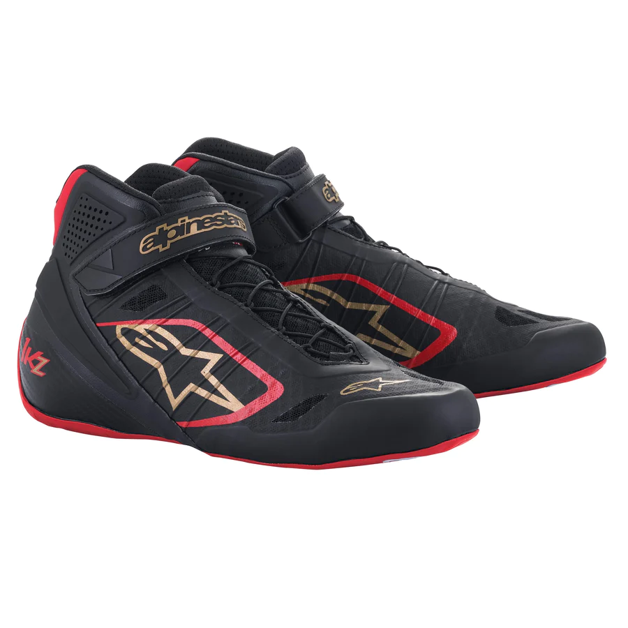 ALPINESTARS TECH-1 KZ SHOES - Black/Red/Gold