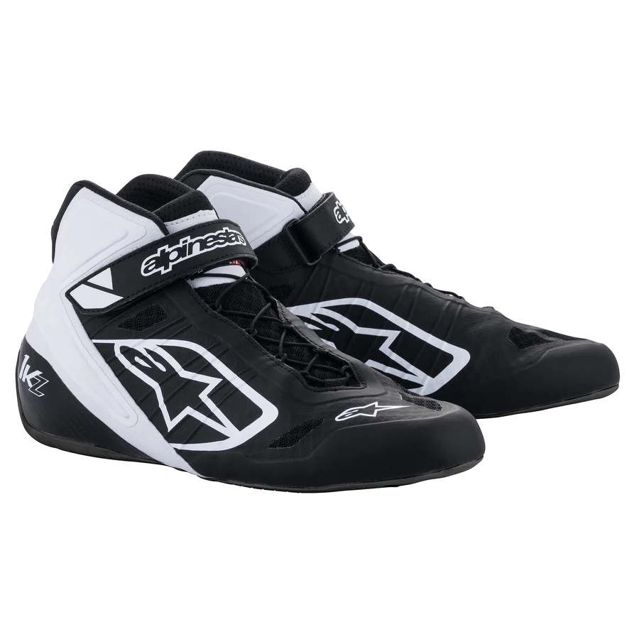 ALPINESTARS TECH-1 KZ SHOES - Black/White/Black