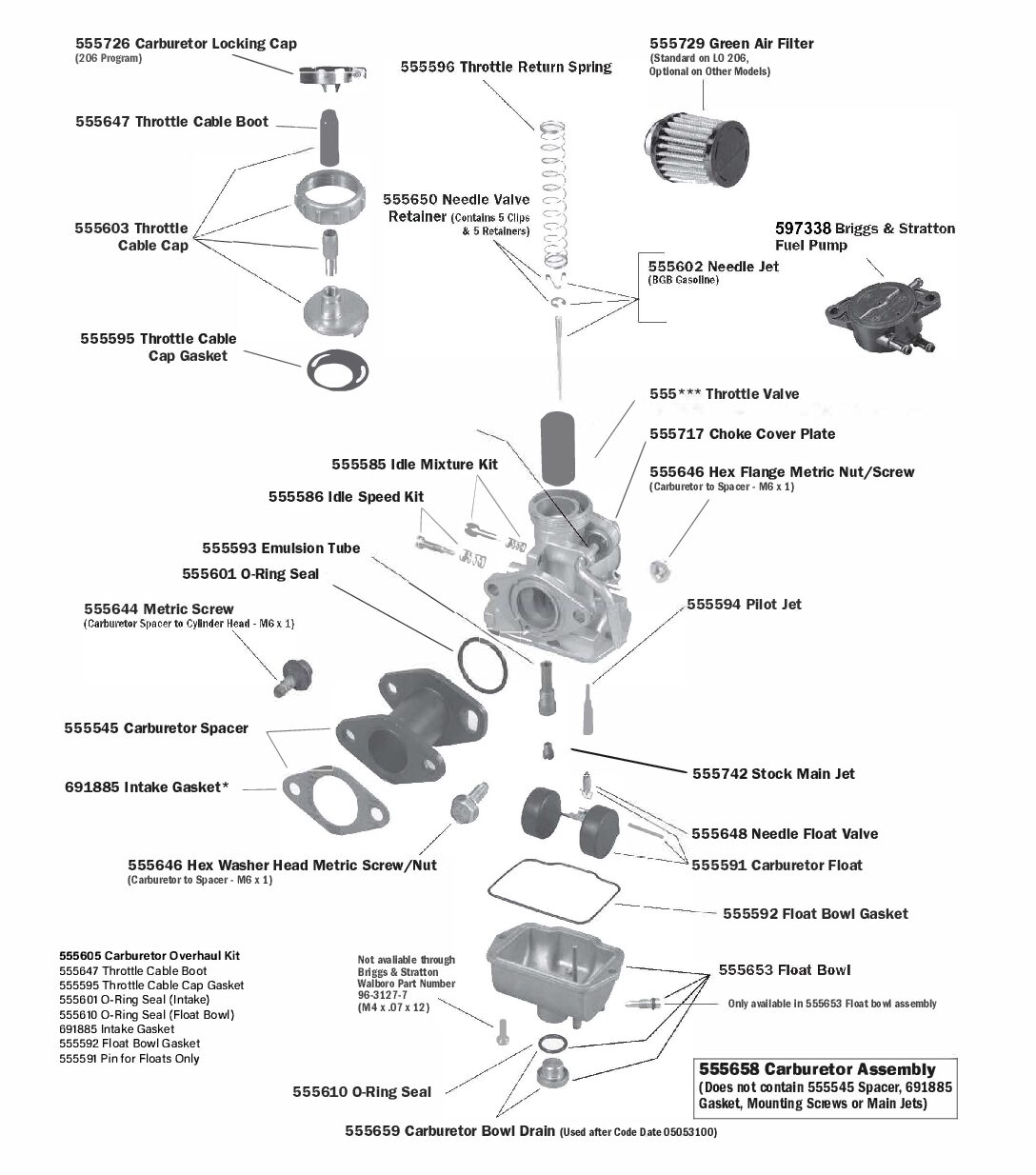 Briggs & Stratton - Carburetor Assembly