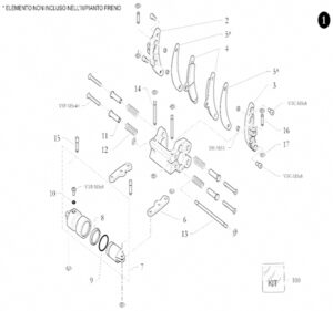 BRAKE CALIPER CX-I24