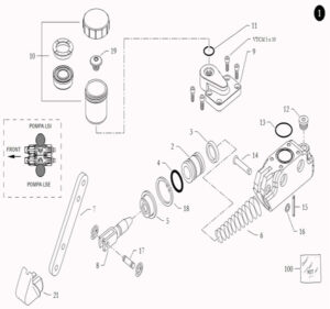 BRAKE MASTER CYLINDER 22SRR LSI ASSY.