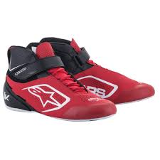 ALPINESTARS TECH-1 K V2 SHOES - RED/BLACK/WHITE