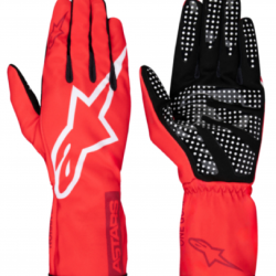 ALPINESTARS TECH-1 K RACE V2 PURE GLOVES RED/WHITE/BURGUNDY
