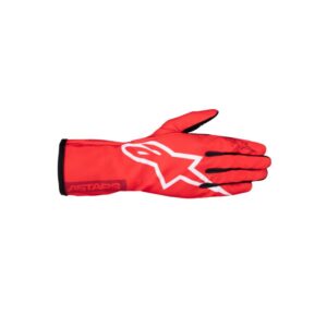 ALPINESTARS TECH-1 K RACE V2 PURE GLOVES RED/WHITE/BURGUNDY