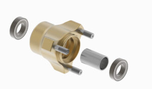 COMPLETE MG BST FRONT WHEEL HUB
