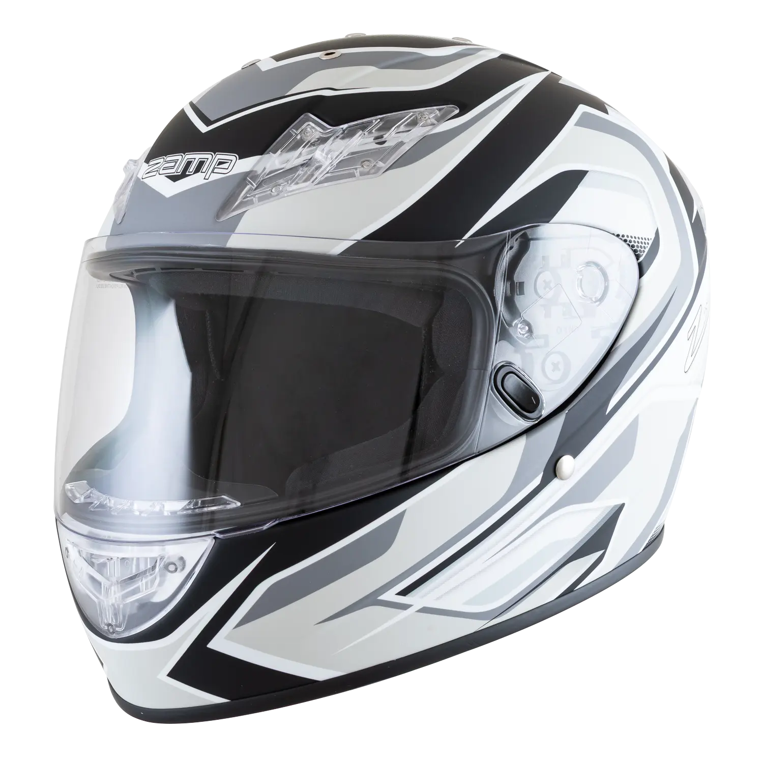 Zamp FS-10 Snell - Silver/Black Matte